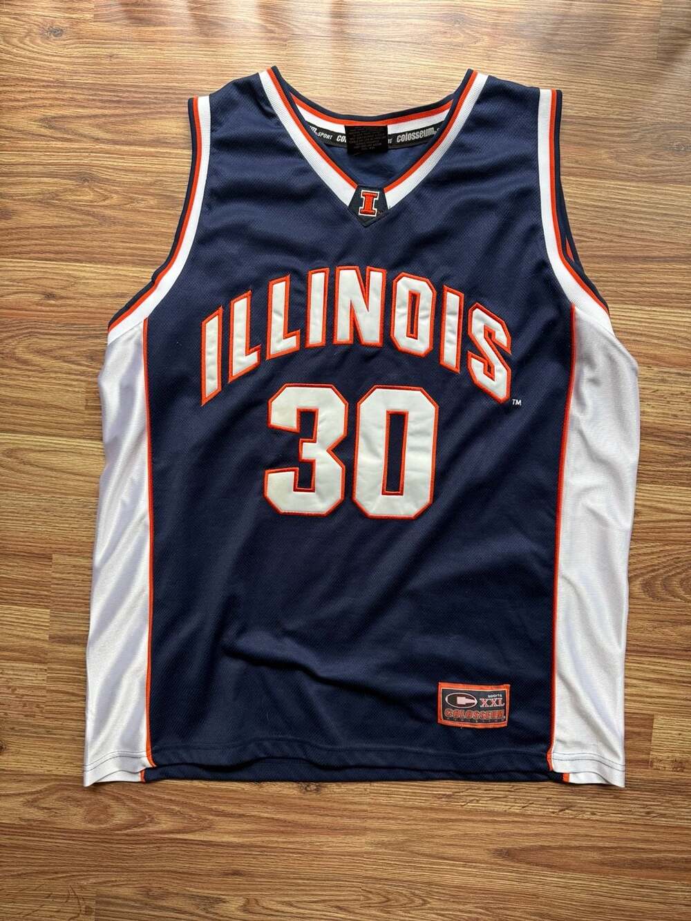 Illinois Fighting Illini Basketball Jersey Chief coloseum Size Mens XL #30